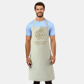 Elegante gepersonaliseerde apron logo aangepaste u schort (Gedragen)