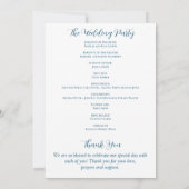 Elegante gepersonaliseerde blauwe hortensia bruilo save the date (Achterkant)