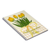 elegante gepersonaliseerde bloem notitieboek (Rechterzijde)