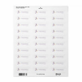 Elegante gepersonaliseerde bloemen Adresetiketten Etiket (Full Sheet)