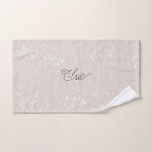 Elegante gepersonaliseerde bloemen bad handdoek (Handdoek)
