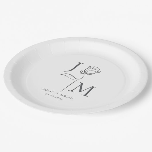 Elegante gepersonaliseerde borden | Aangepaste fee Papieren Bordje (Gekanteld)