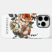 Elegante gepersonaliseerde botanicals Case-Mate iPhone case (Achterkant (horizontaal))