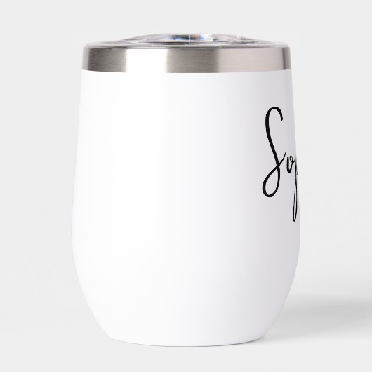 Elegante gepersonaliseerde bruids partij wijn tumb (Voorkant)