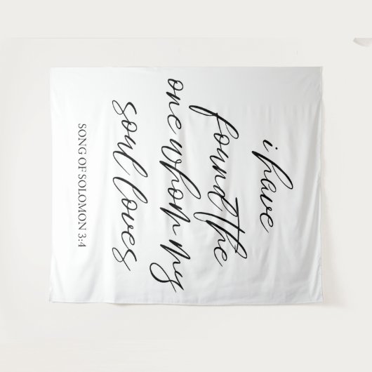 Elegante gepersonaliseerde bruiloft achtergrond ba wandkleed (Voorkant (horizontaal))