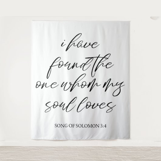 Elegante gepersonaliseerde bruiloft achtergrond ba wandkleed (Voorkant)