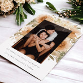 Elegante gepersonaliseerde bruiloft dank u kaart