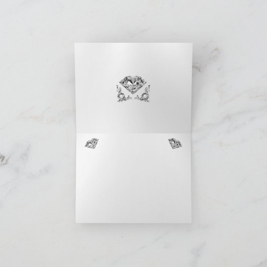 Elegante, gepersonaliseerde bruiloft dank u kaarte bedankkaart (Binnen)