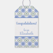Elegante gepersonaliseerde cadeautag cadeaulabel (Voorkant)