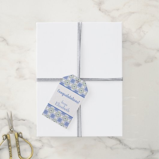 Elegante gepersonaliseerde cadeautag cadeaulabel (Met Touw)