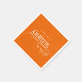 Elegante gepersonaliseerde dankbare herfst Thanksg Servet (Hoek)