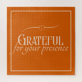 Elegante gepersonaliseerde dankbare Thanksgiving H Legpuzzel
