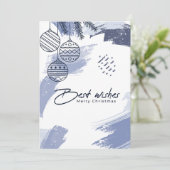 Elegante Gepersonaliseerde Familie Kerstfotokaart Feestdagenkaart (Staand voorkant)