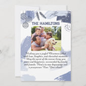 Elegante Gepersonaliseerde Familie Kerstfotokaart Feestdagenkaart (Achterkant)