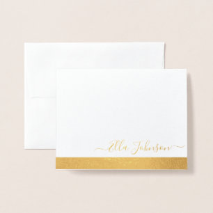 Elegante gepersonaliseerde folie gevouwen kaarten