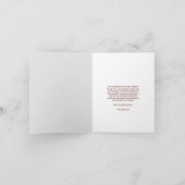 Elegante gepersonaliseerde foto bruiloft dank u ka bedankkaart (Binnen)