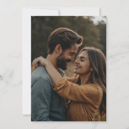 Elegante gepersonaliseerde foto bruiloft uitnodigi save the date