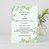 Elegante gepersonaliseerde foto bruiloft uitnodigi save the date (Staand voorkant)