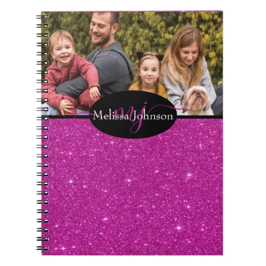 Elegante gepersonaliseerde foto notitieboek (Voorkant)