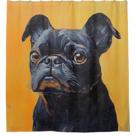 Elegante gepersonaliseerde foto Voeg uw eigen foto Douchegordijn (Voorkant)