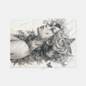 Elegante gepersonaliseerde foto Voeg uw eigen foto Fleece Deken (Voorkant (Horizontaal))