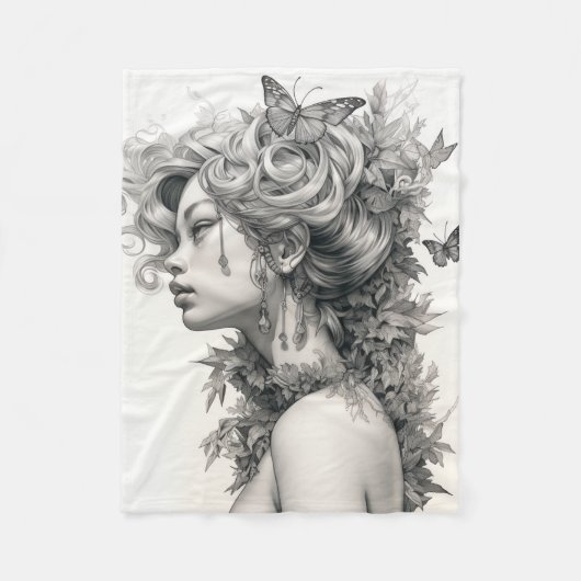 Elegante gepersonaliseerde foto Voeg uw eigen foto Fleece Deken (Voorkant)