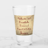 Elegante gepersonaliseerde gelukkige 101ste verjaa glas (Voorkant)