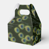 Elegante gepersonaliseerde geveldoosjes pauwveren bedankdoosjes (Achterkant)