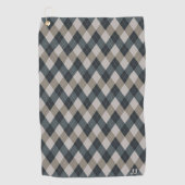 Elegante gepersonaliseerde golf golfhanddoek (Voorkant)
