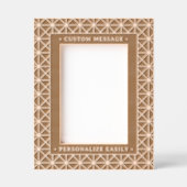 Elegante gepersonaliseerde gravure geometrische ar gegraveerde lijstjes (Voorkant)