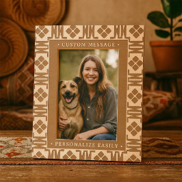 Elegante gepersonaliseerde gravure geometrische ar gegraveerde lijstjes