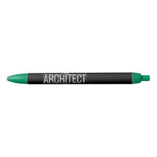 Elegante gepersonaliseerde "Ik ben een architect"  Zwarte Inkt Pen