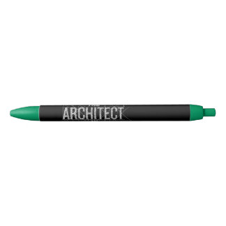 Elegante gepersonaliseerde "Ik ben een architect"  Zwarte Inkt Pen