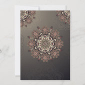 Elegante gepersonaliseerde Indiase bruiloft uitnod Kaart (Achterkant)