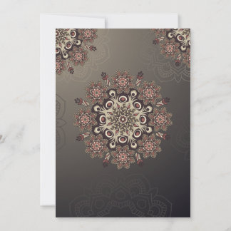 Elegante gepersonaliseerde Indiase bruiloft uitnod Kaart