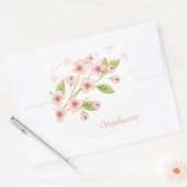 Elegante gepersonaliseerde kersenbloesem | STICKER (Envelop)