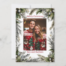 Elegante gepersonaliseerde kerst krans