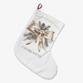 Elegante gepersonaliseerde kerstsok (Voorkant (Hangend))