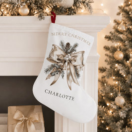 Elegante gepersonaliseerde kerstsok