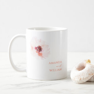 Elegante gepersonaliseerde koffie Mok – Waterverf