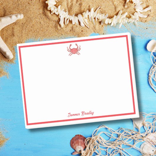 Elegante gepersonaliseerde kreeft post-it® notes