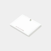Elegante gepersonaliseerde kust oester waterverf post-it® notes (Schuin)