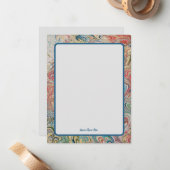 Elegante gepersonaliseerde  look notitiekaartje (Voorkant / Achterkant in situ)