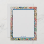 Elegante gepersonaliseerde  look notitiekaartje (Voorkant / Achterkant)