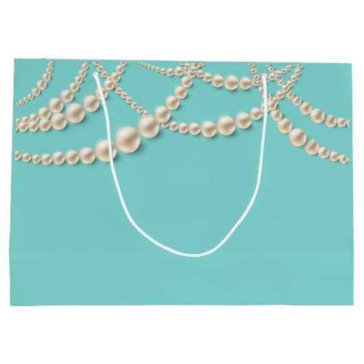 Elegante gepersonaliseerde luxe geschenktas met pa groot cadeauzakje (Achterkant)