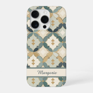 Elegante Gepersonaliseerde Marokkaanse Tegel iPhone 16 Pro Hoesje