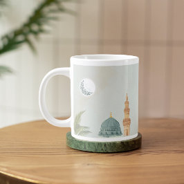 Elegante gepersonaliseerde Masjid An-Nabawi Eid Mu Grote Koffiekop