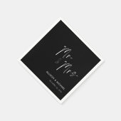 Elegante gepersonaliseerde minimalistische heer &  servet (Hoek)