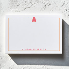 Elegante gepersonaliseerde monogram 3D letter A in Post-it® Notes
