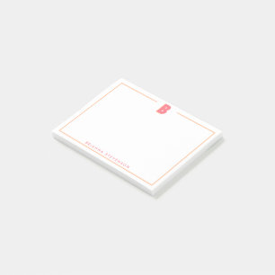 Elegante gepersonaliseerde monogram 3D letter B in Post-it® Notes
